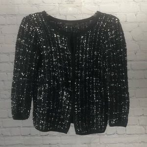 Women’s BCBG Max Azria black and white cardigan sweater size XS